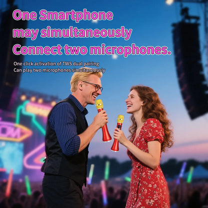 TWS Bluetooth Speaker Karaoke Mic