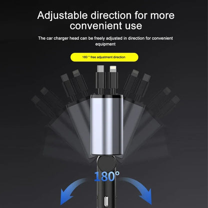 Retractable 120W Car Charger