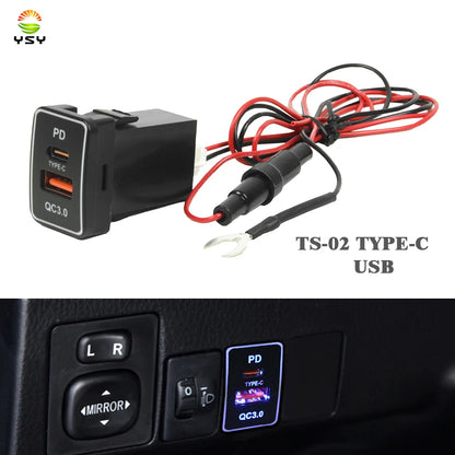 YSY Fast Type-C Car Charger