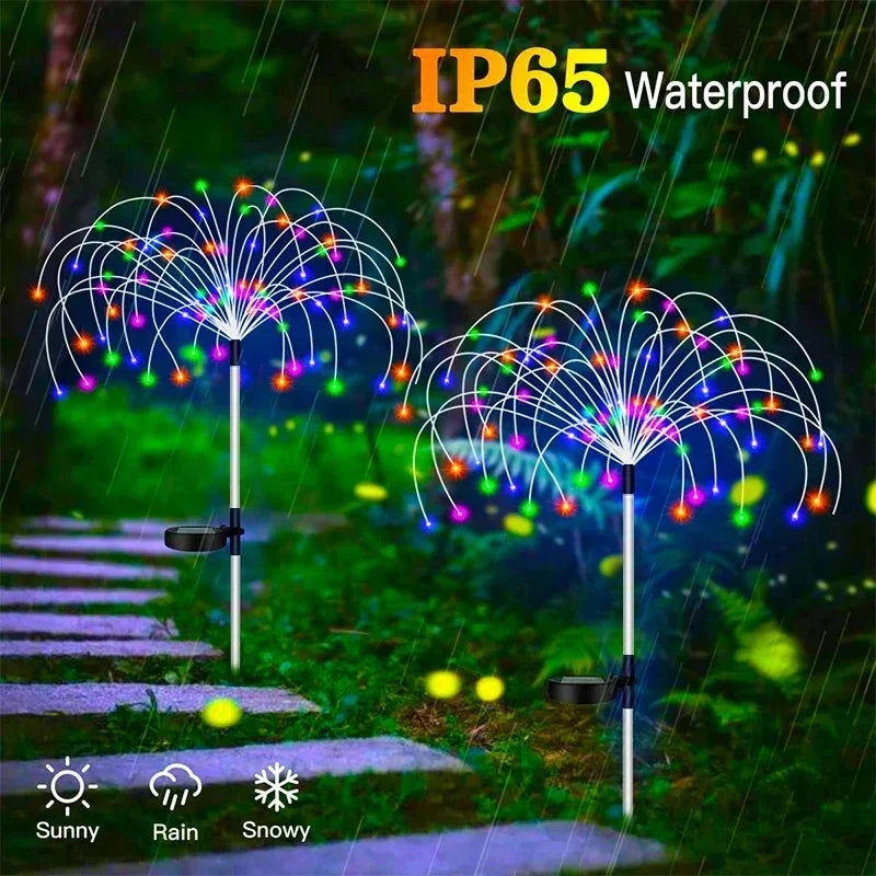 Solar Firework Lights for Garden