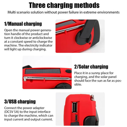Portable Solar Radio with Power Bank