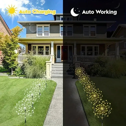 Solar Firework Lights for Garden