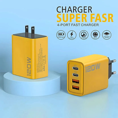 4-Port USB Charger for Phones