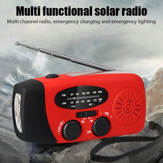 Portable Solar Radio with Power Bank