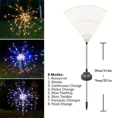 Solar Firework Lights for Garden