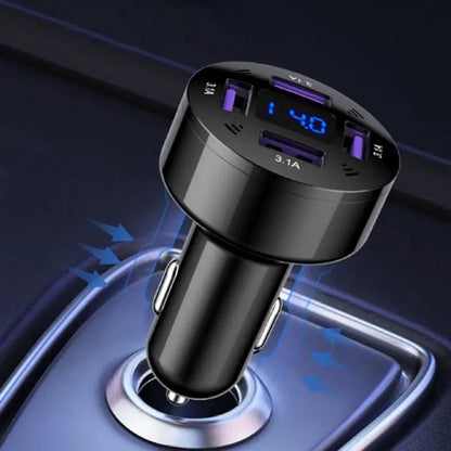 4-Port Fast Charging Car Adapter