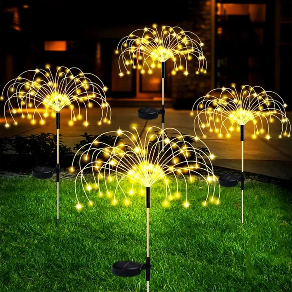 Solar Firework Lights for Garden