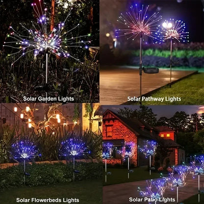 Solar Firework Lights for Garden