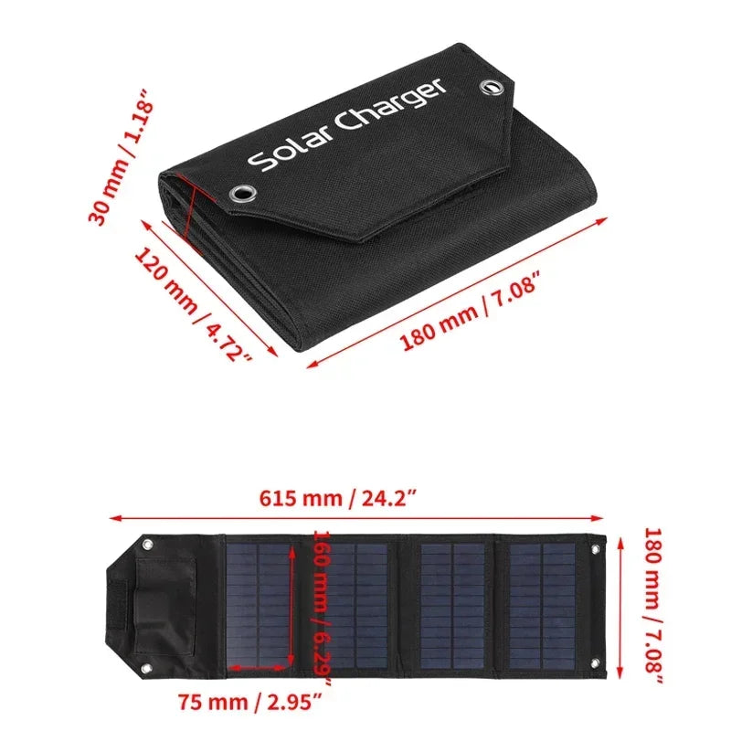 USB Solar Charger for Outdoors