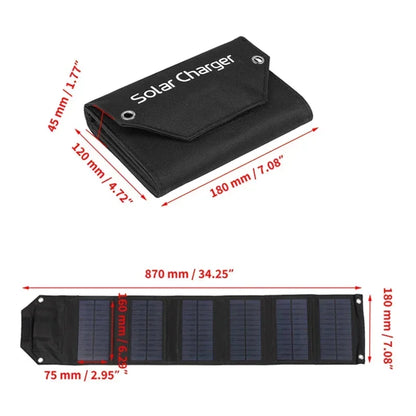 USB Solar Charger for Outdoors