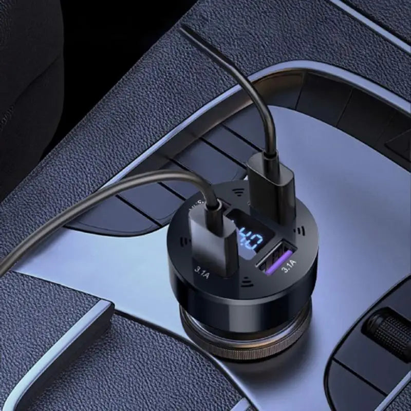 4-Port Fast Charging Car Adapter
