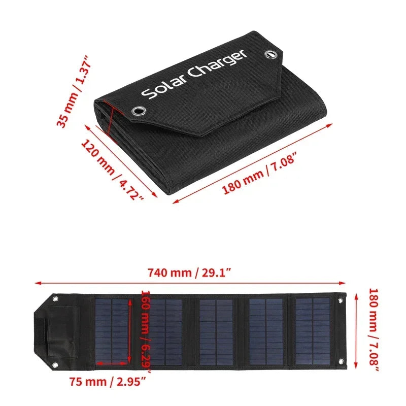 USB Solar Charger for Outdoors