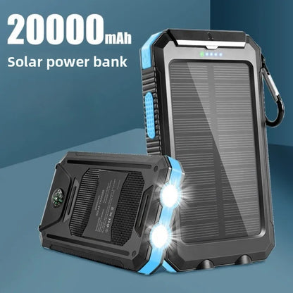 Portable 20,000mAh Solar Power Bank for Travel
