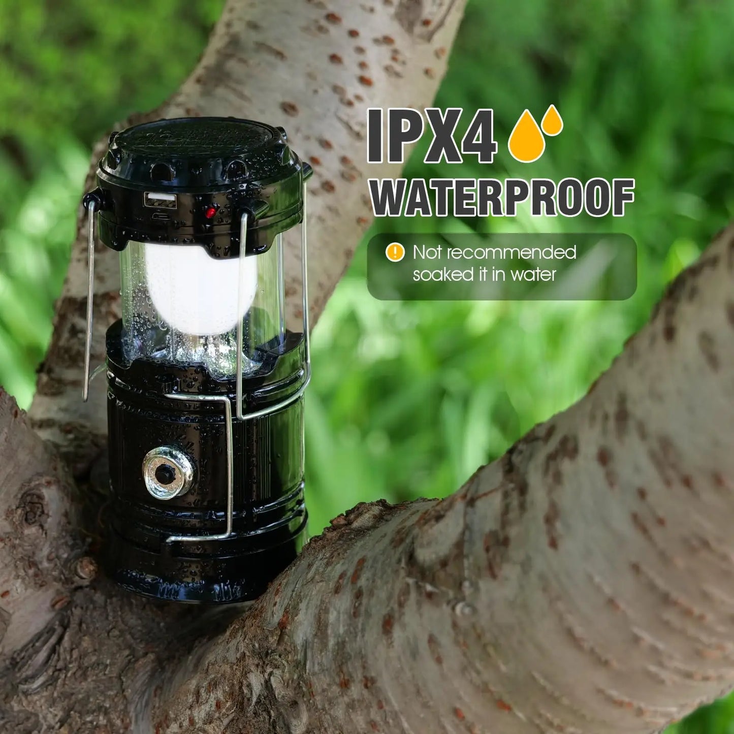 Solar Camping Lantern USB Lamp