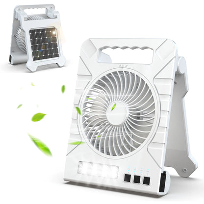 Outdoor Solar Fan with LED