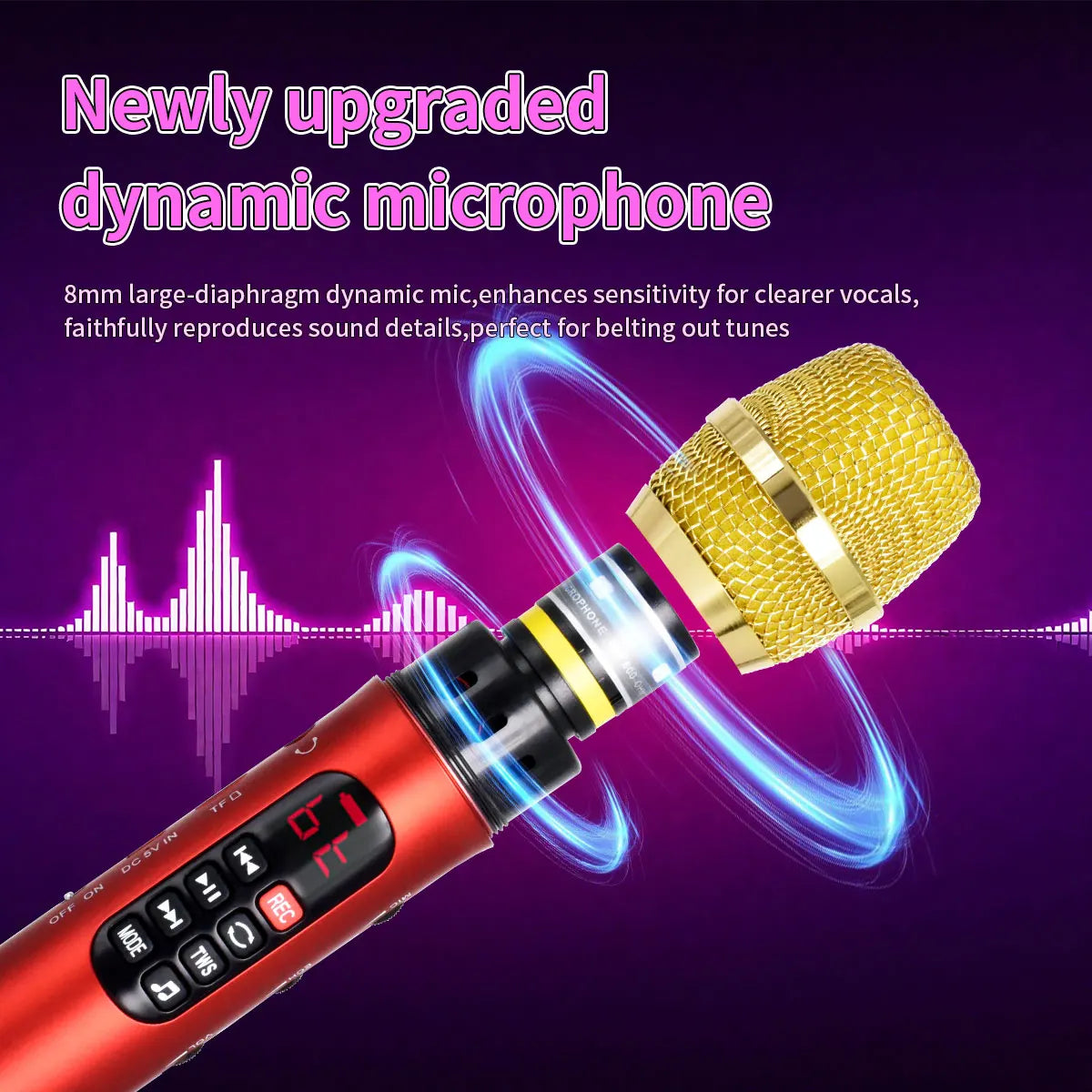 TWS Bluetooth Speaker Karaoke Mic