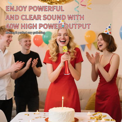 TWS Bluetooth Speaker Karaoke Mic