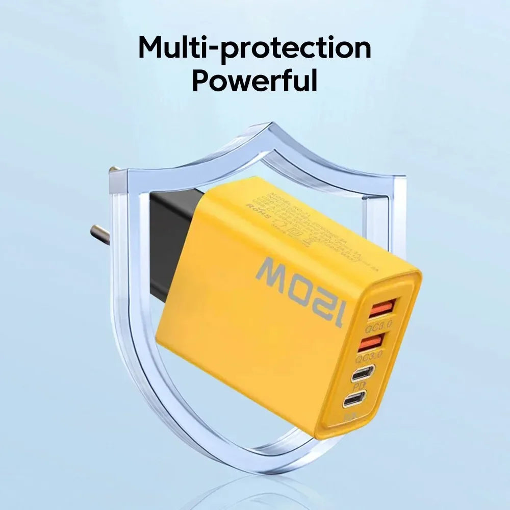 4-Port USB Charger for Phones