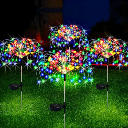 Solar Firework Lights for Garden